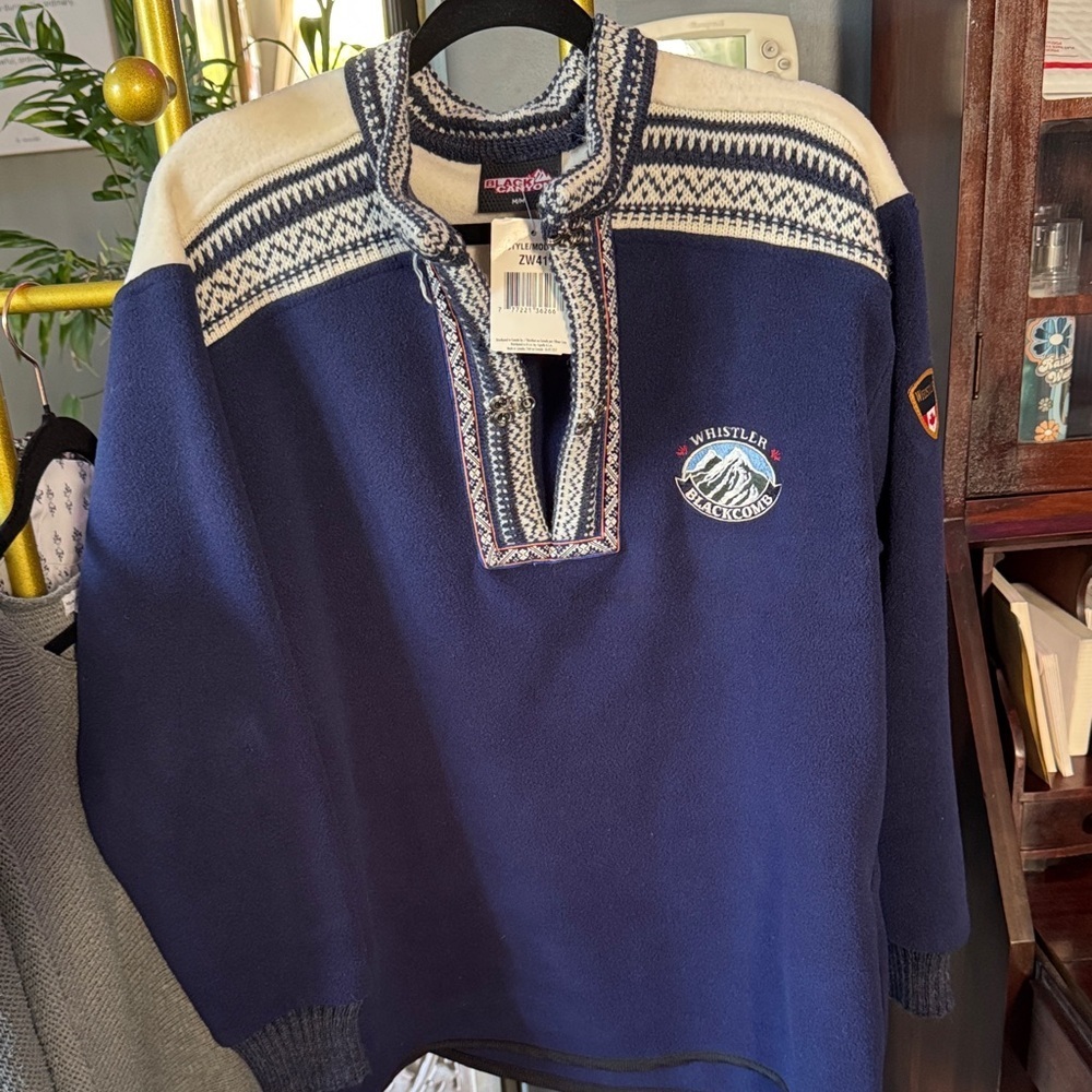 Sheridan Black Canyon sweater accent fleece nwt size medium